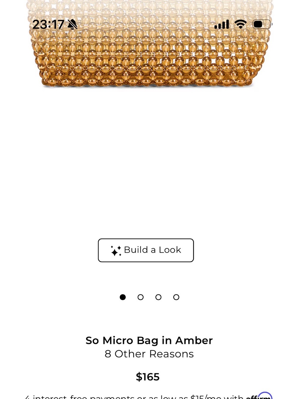 Amber Beaded Handle Bag - Picture 6 of 6